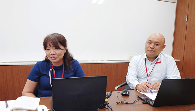 ビルマネジメント事業部の中村様（左）、阿久津様（右）